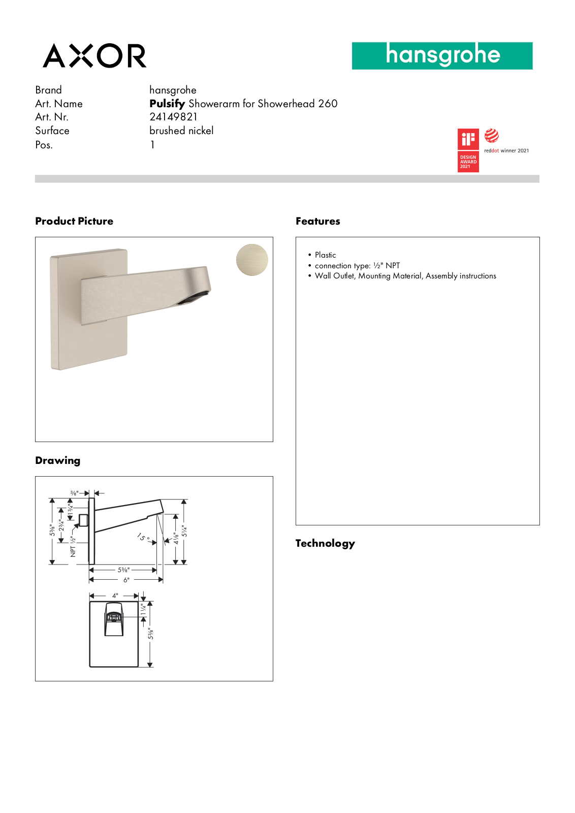 Hansgrohe GCDC1963 Specifications - ManualMachine.com