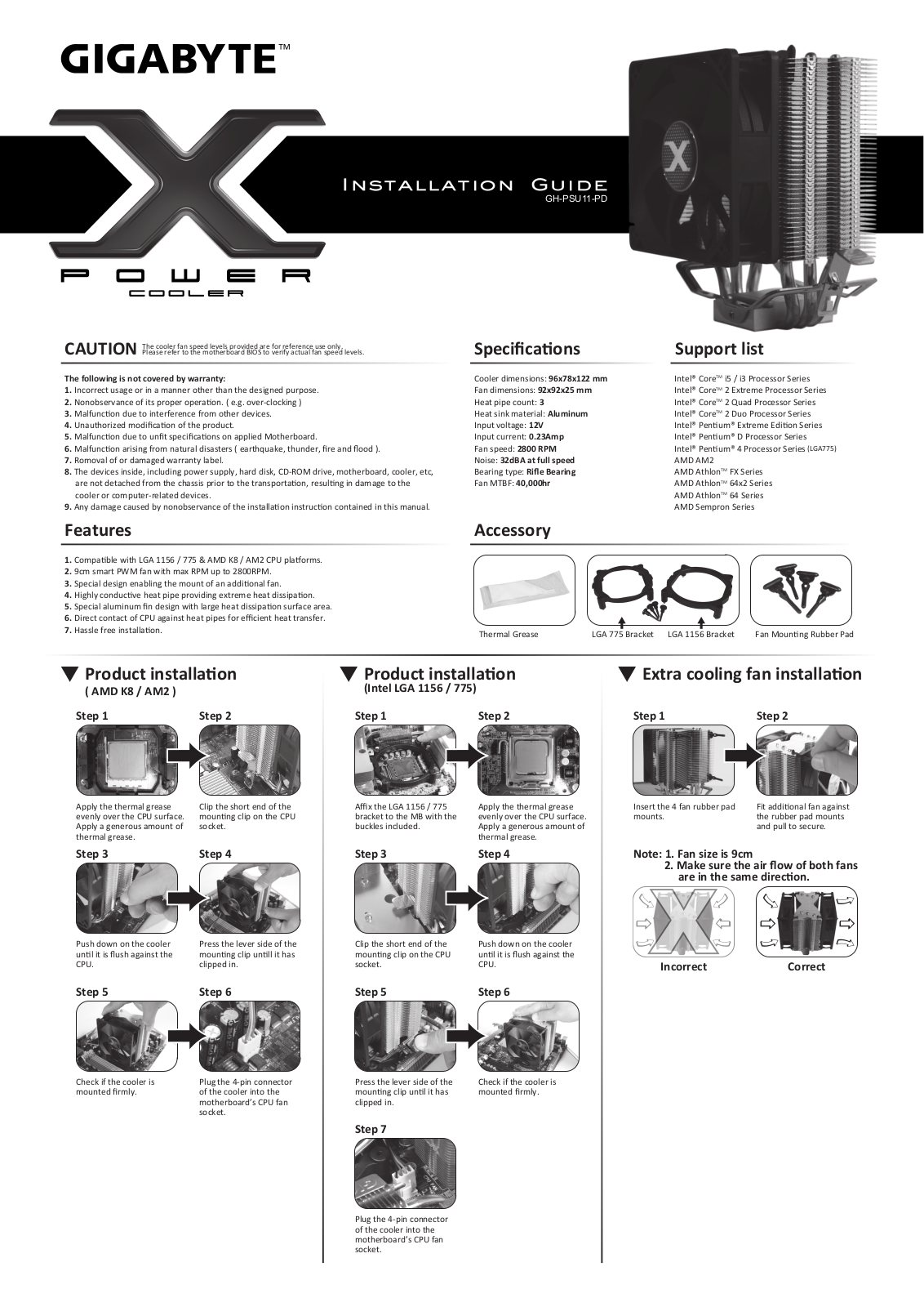 GIGABYTE X-Power Owner's Manual