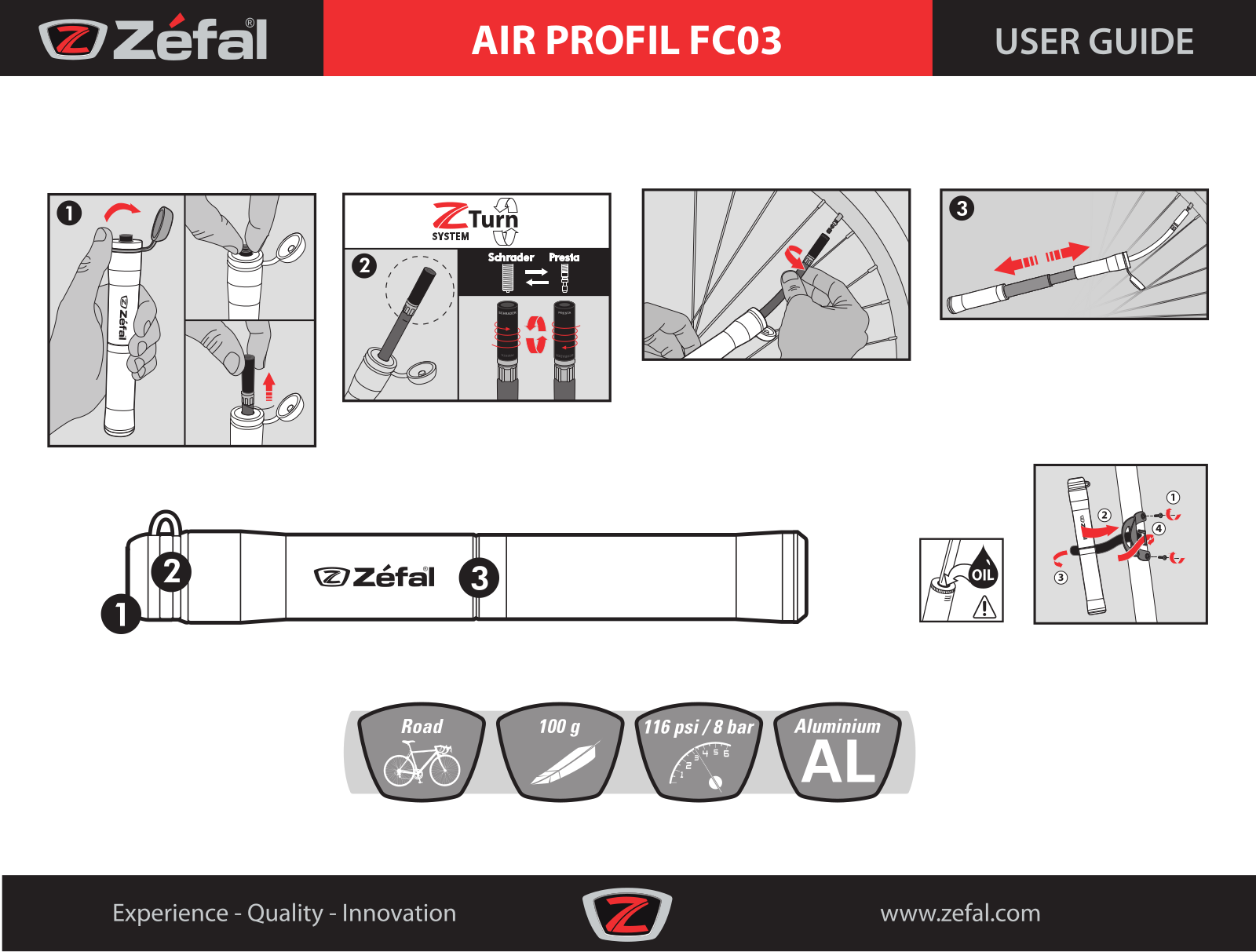 Zefal AIR PROFIL FC03 User Manual