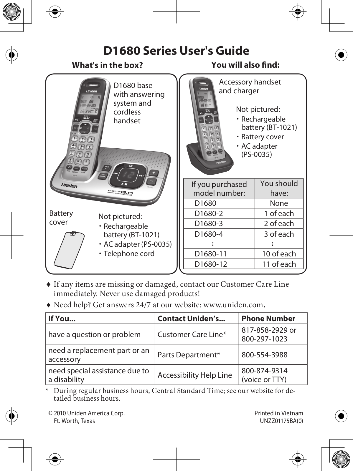 Uniden America UN368R, UN368 User Manual