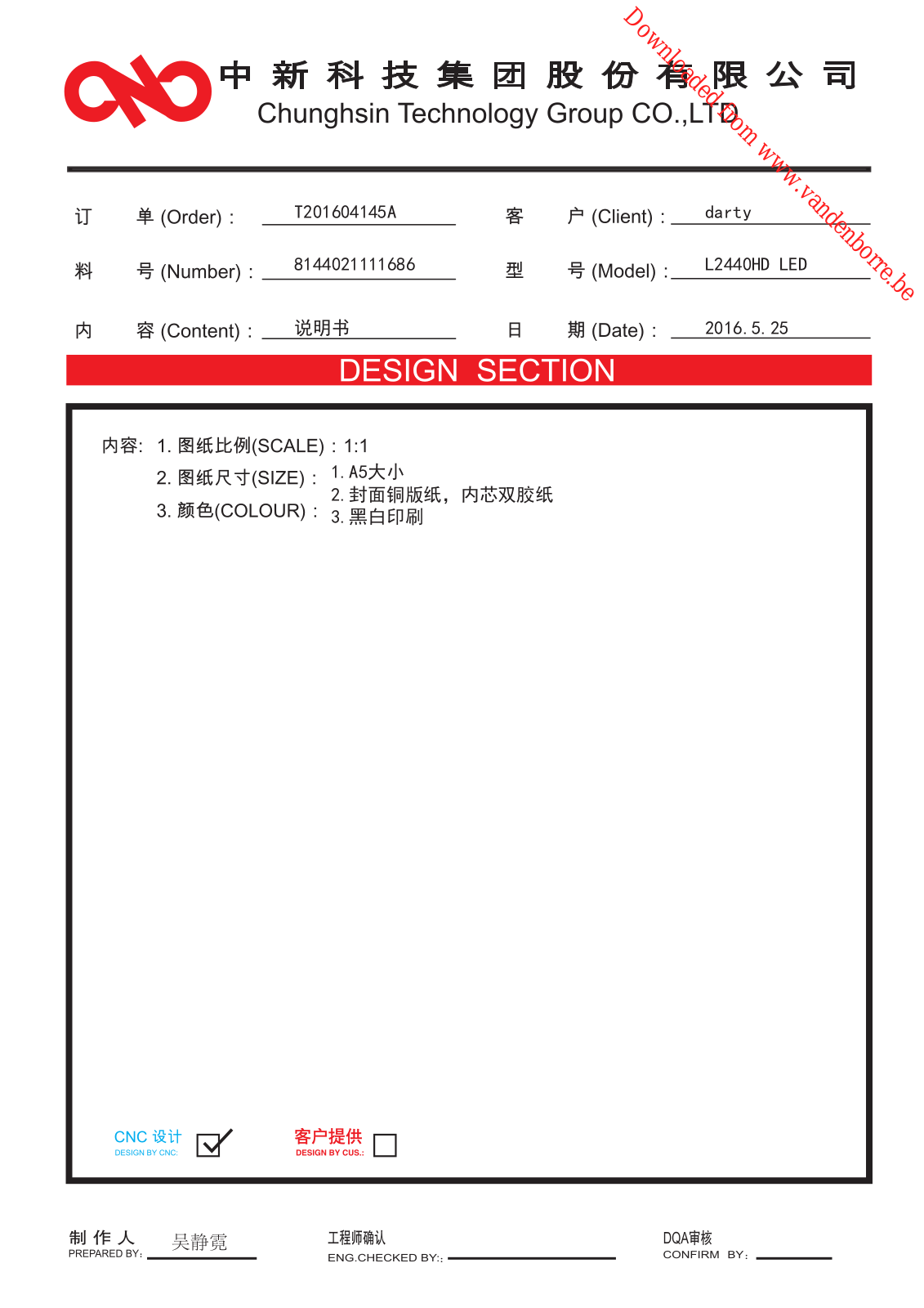 PROLINE L2440HD User Manual