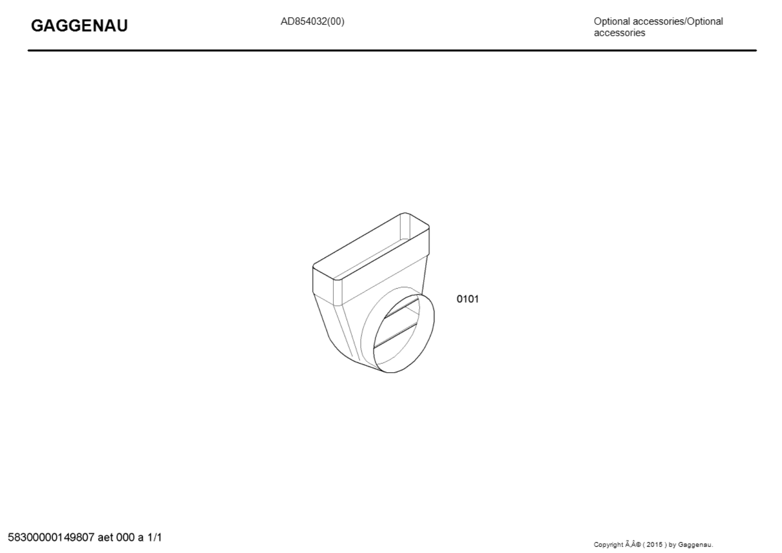 Gaggenau AD854032 Diagram