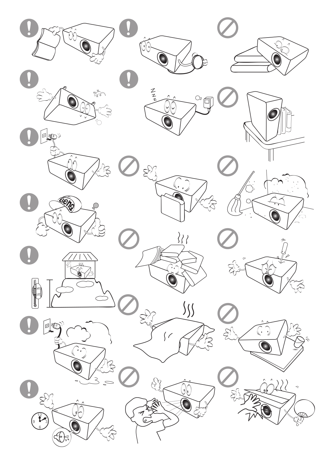 Benq EX600, EW600, EH600 User Manual