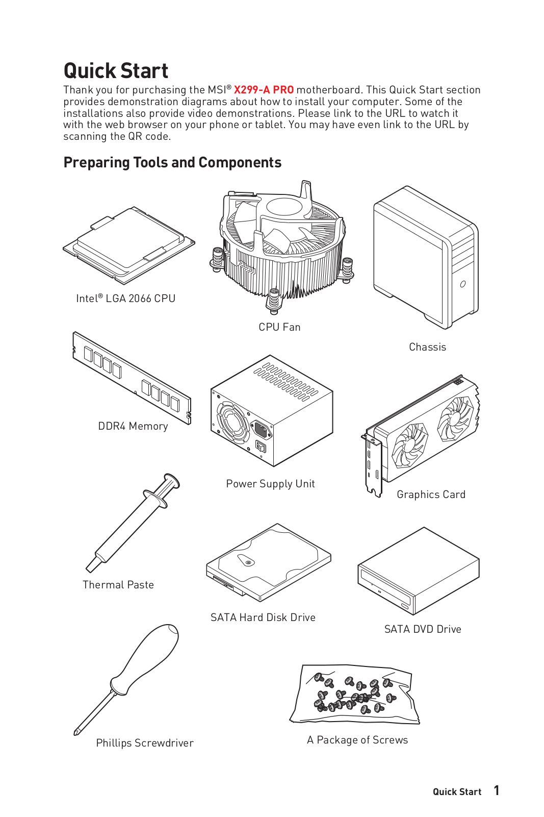 MSI X299-A Pro User Manual