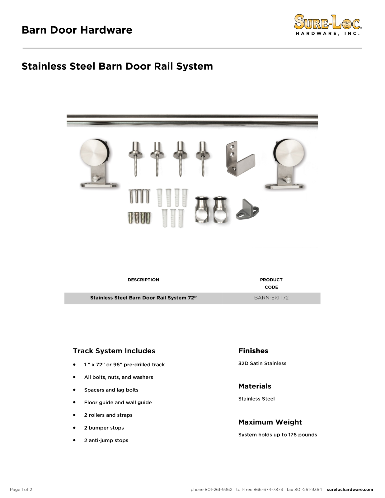 Sure-Loc Hardware SLOC1579 Specifications - ManualMachine.com