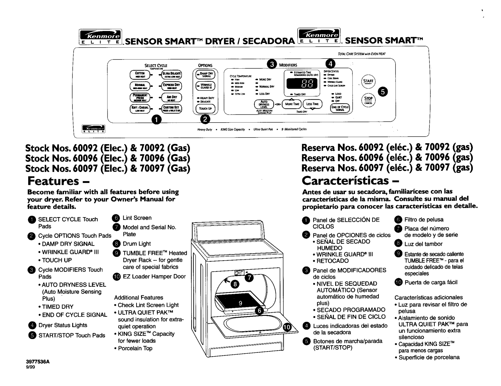 Kenmore 70097, 70092, 60092, 70096, 60097 User Manual - ManualMachine.com