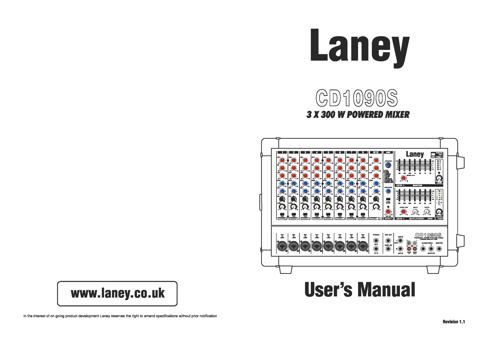 Laney Amplification CD1090S User Manual