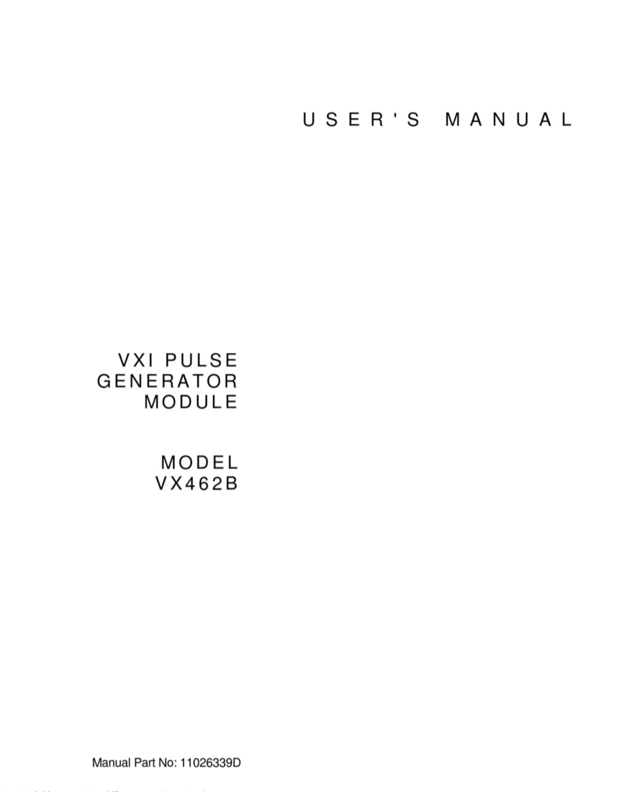 C&H Technologies VX462B User Manual