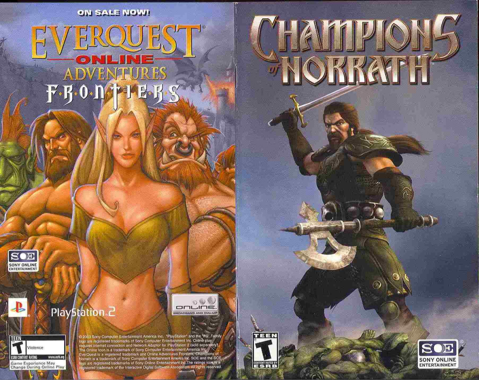 Games PS2 CHAMPIONS OF NORRATH User Manual