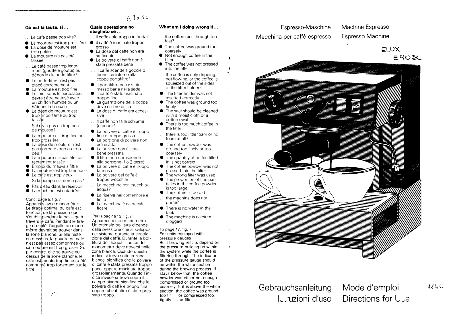 AEG E90SLE User Manual