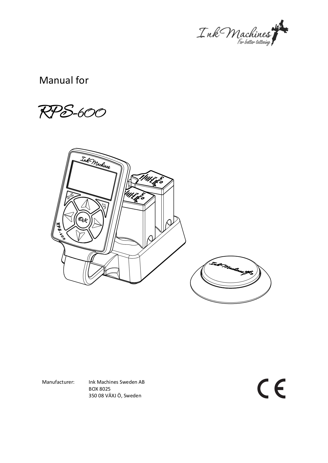 Inkmachines Sweden RPS 600, WFS, PPACK User Manual