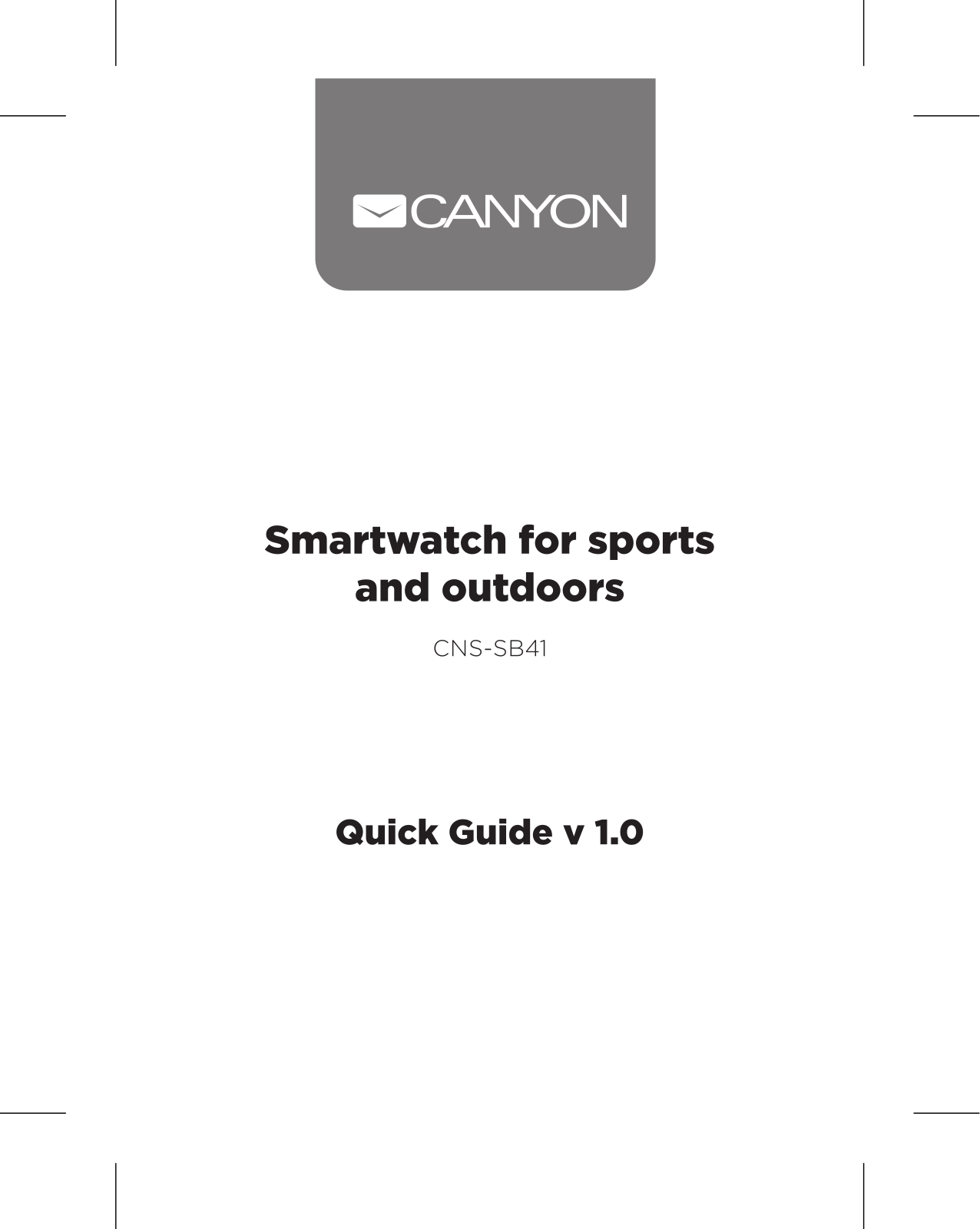 Canyon CNS-SB41BR, CNS-SB41BG User Manual