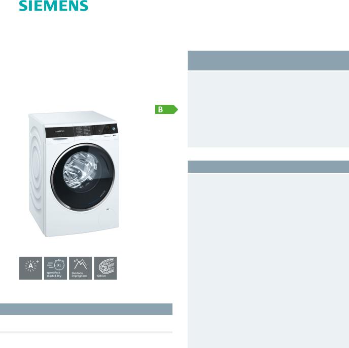 Siemens WD4HU541EU User Manual