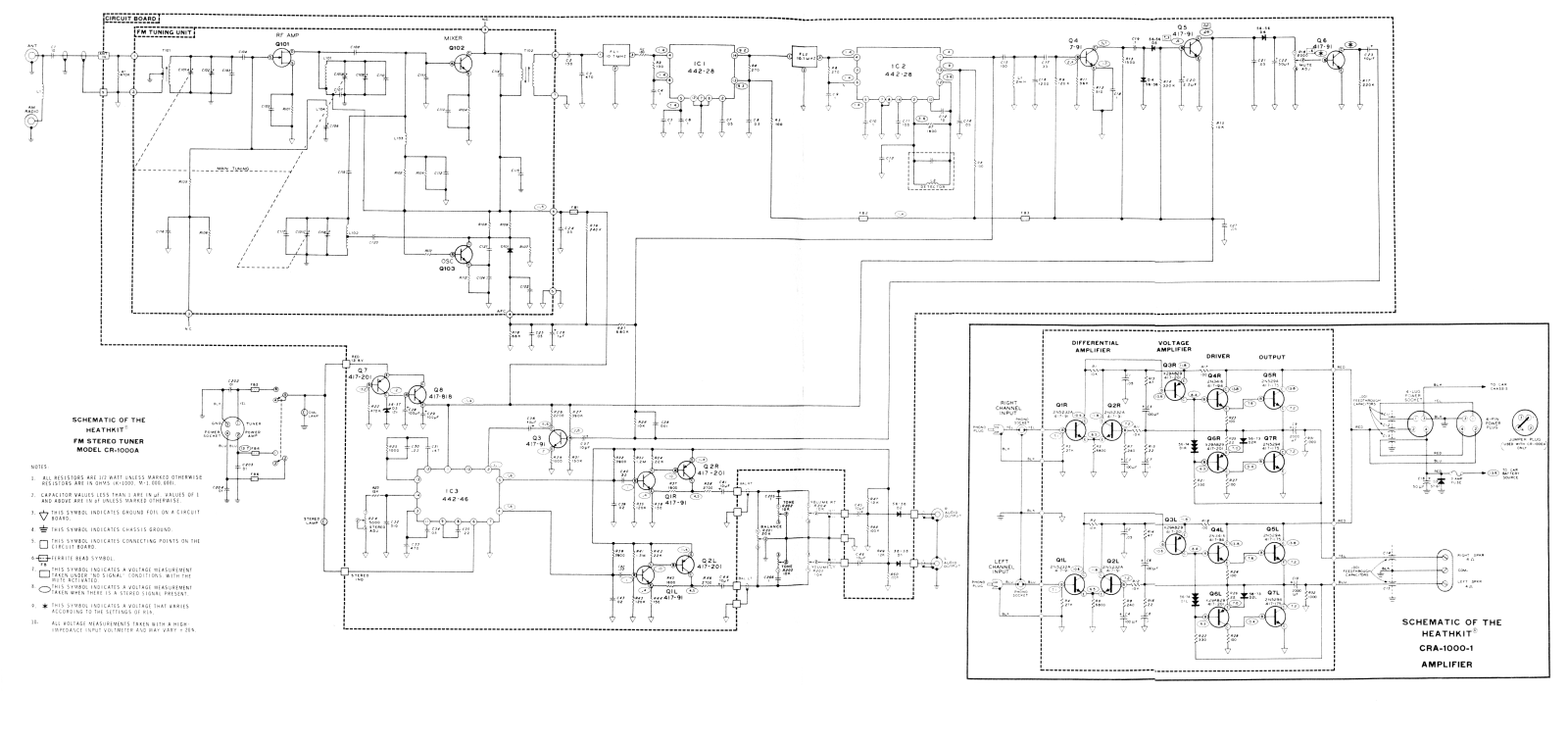 Heath Company CRA-1000 Schematic