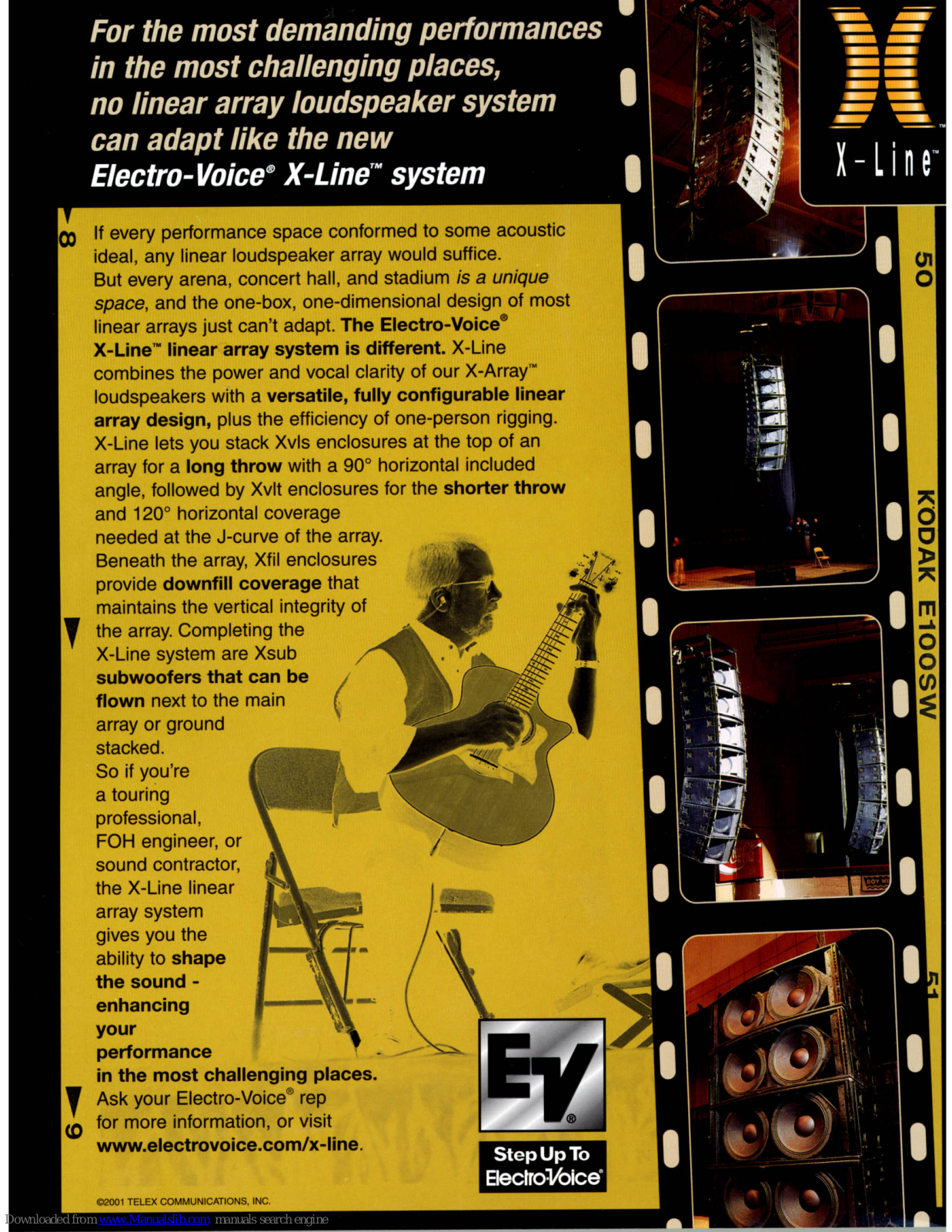 Electro-Voice X-Line XsubF, X-Line Xvls, X-Line Xvlt Brochure