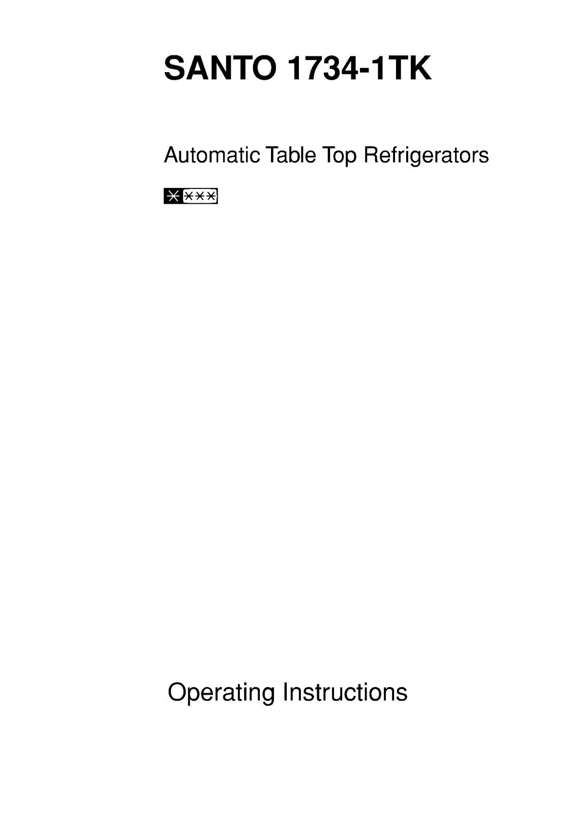 AEG-Electrolux S1734-1TK User Manual