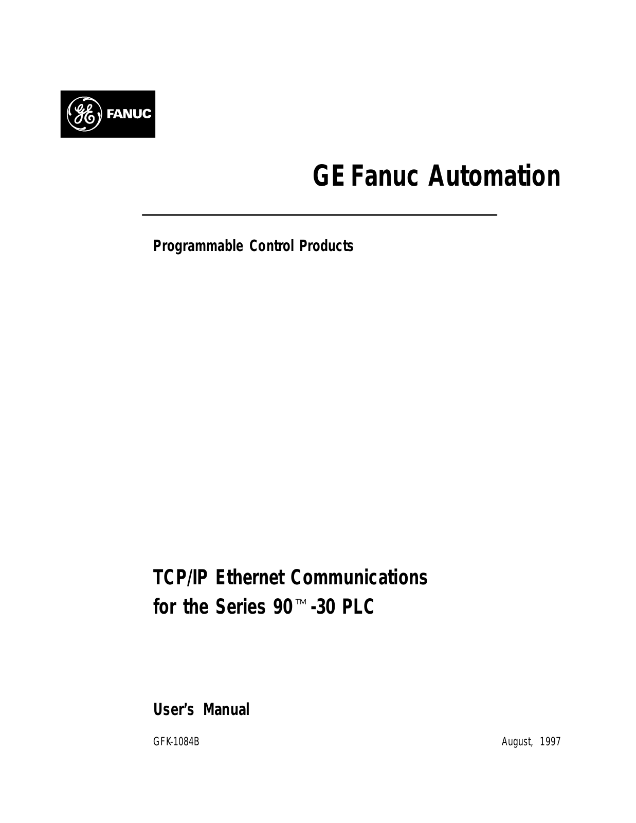 GE 90-30 PLC User Manual