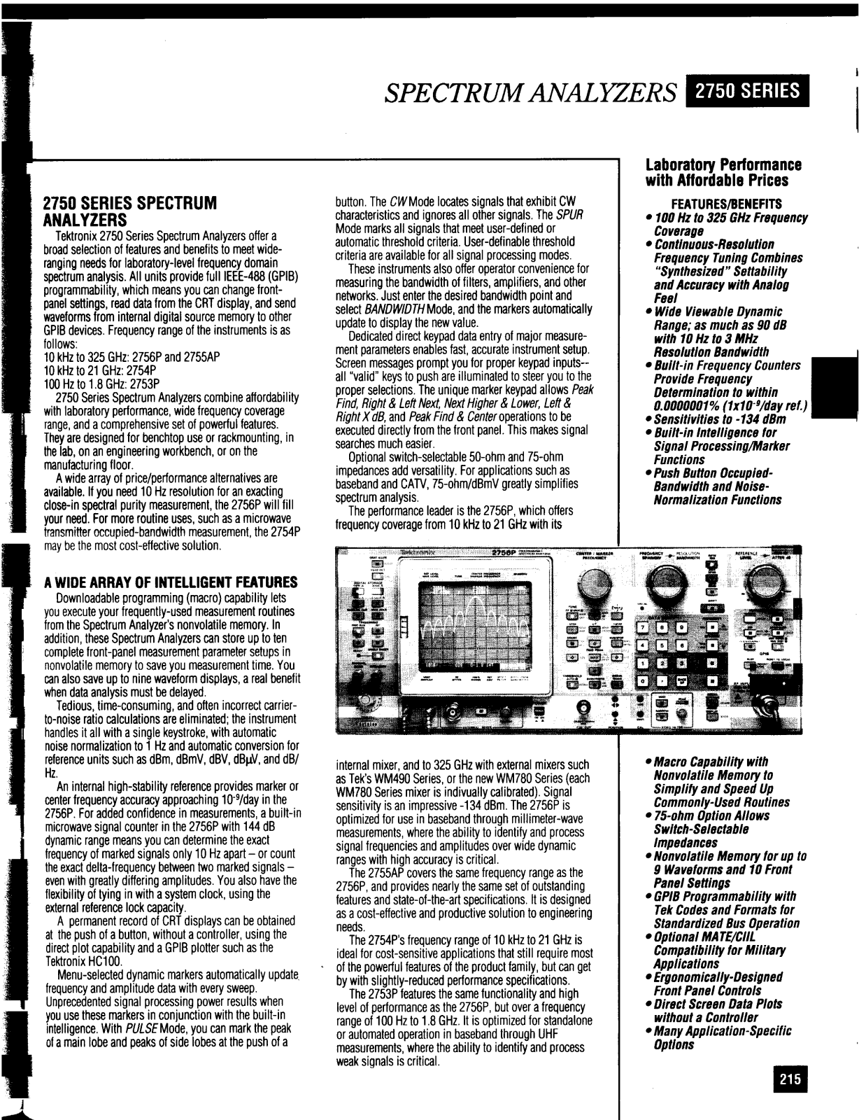 Tektronix 275xx brochure