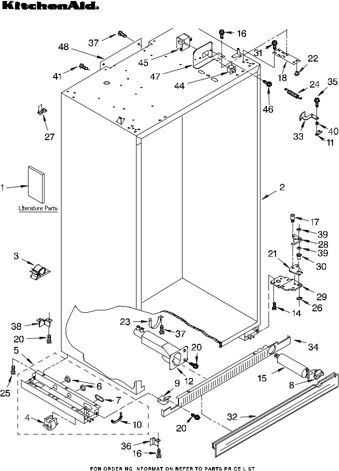 KitchenAid KSSC36FMS02 Parts List