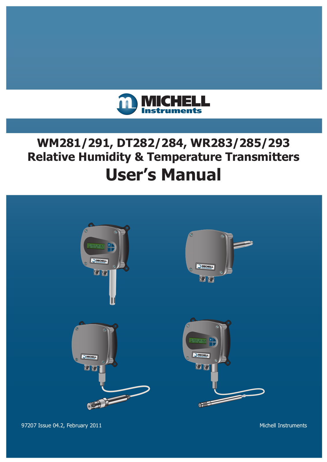 Michell Instruments WR283 Operating Manual