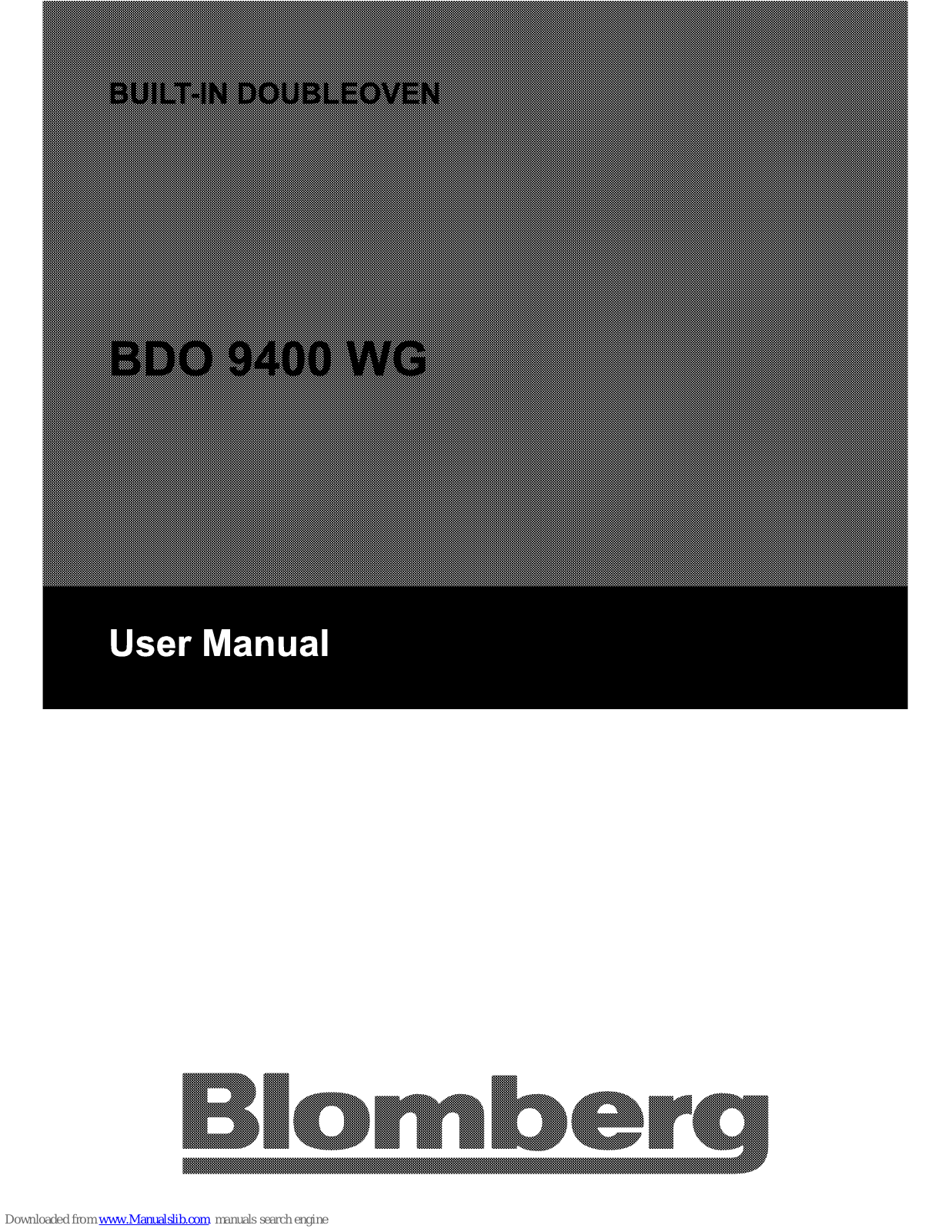 Blomberg BDO 9400 WG User Manual