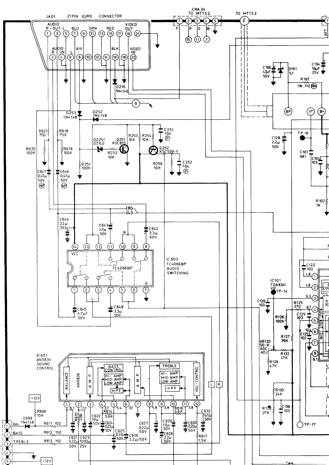 Samsung CX-5312WT, CX-558WT Schematic