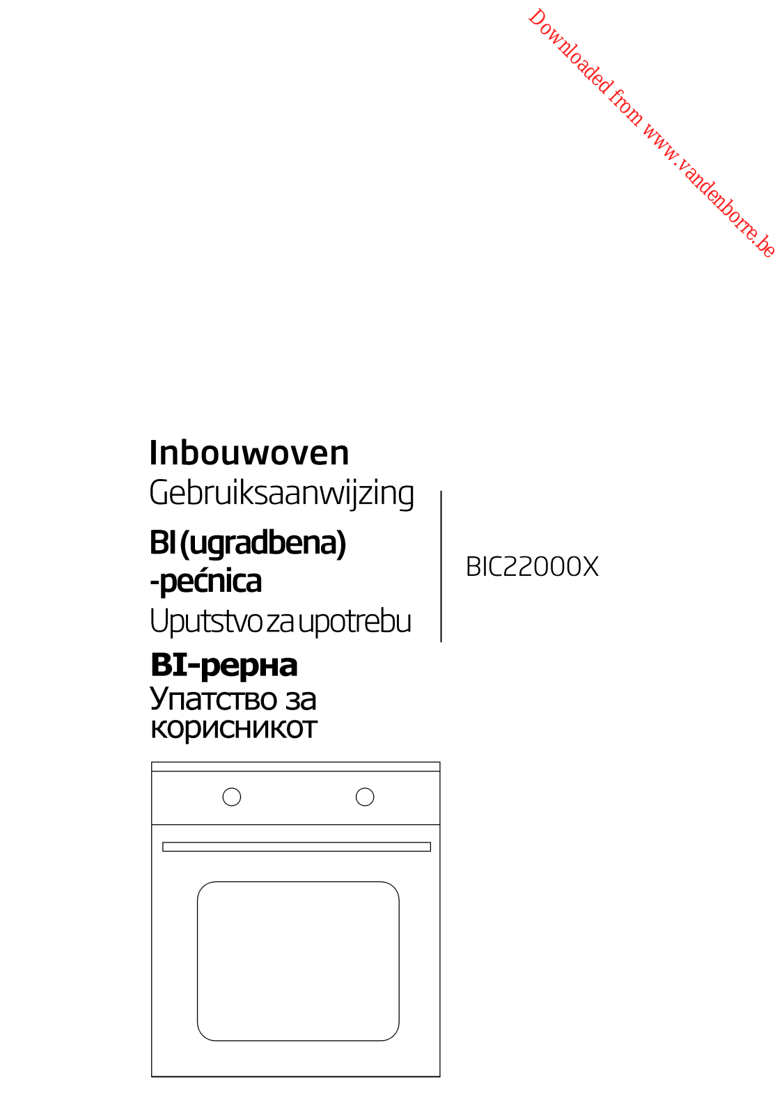 BEKO BIC 22000 X User Manual