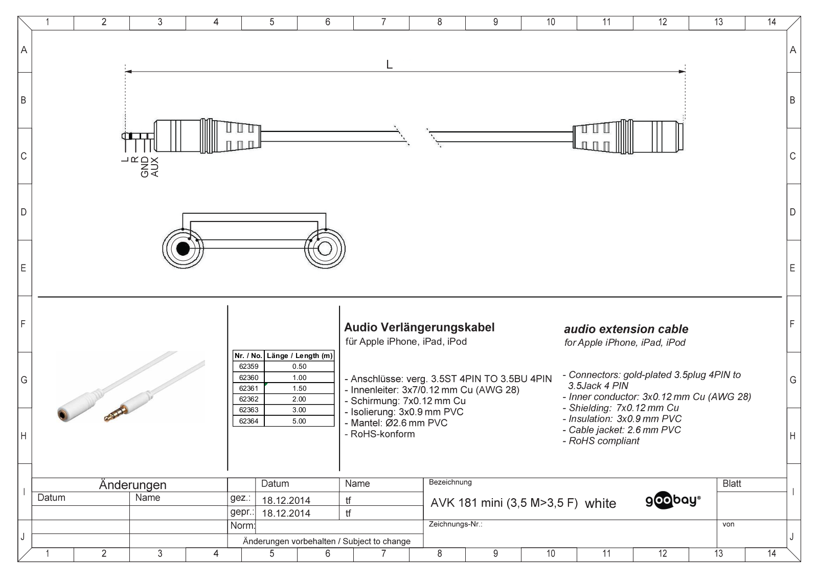 GOOBAY 62362 Datasheet - ManualMachine.com