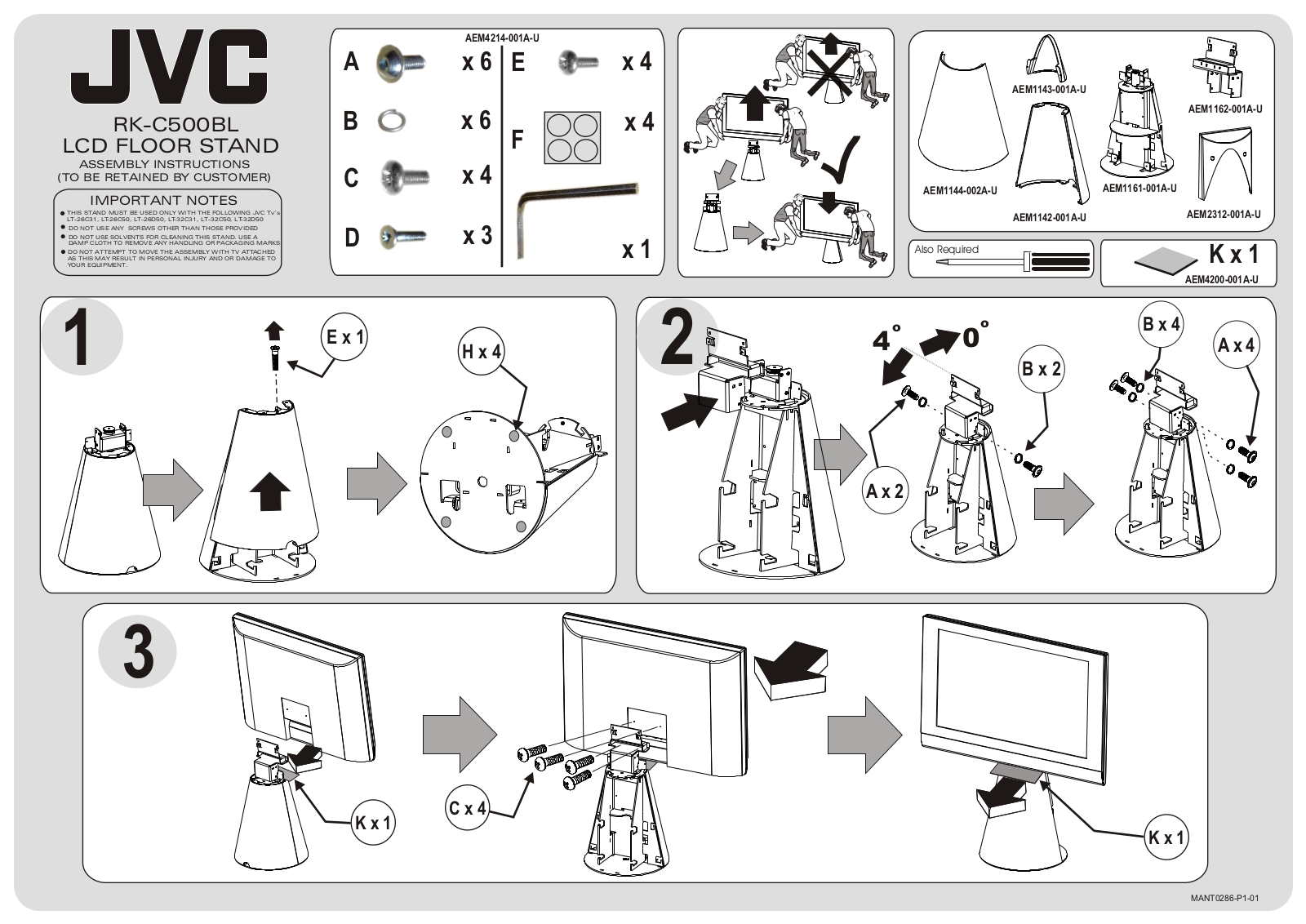 JVC RK-C500BL User Manual