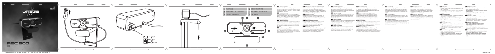 Hama uRage REC 600 operation manual