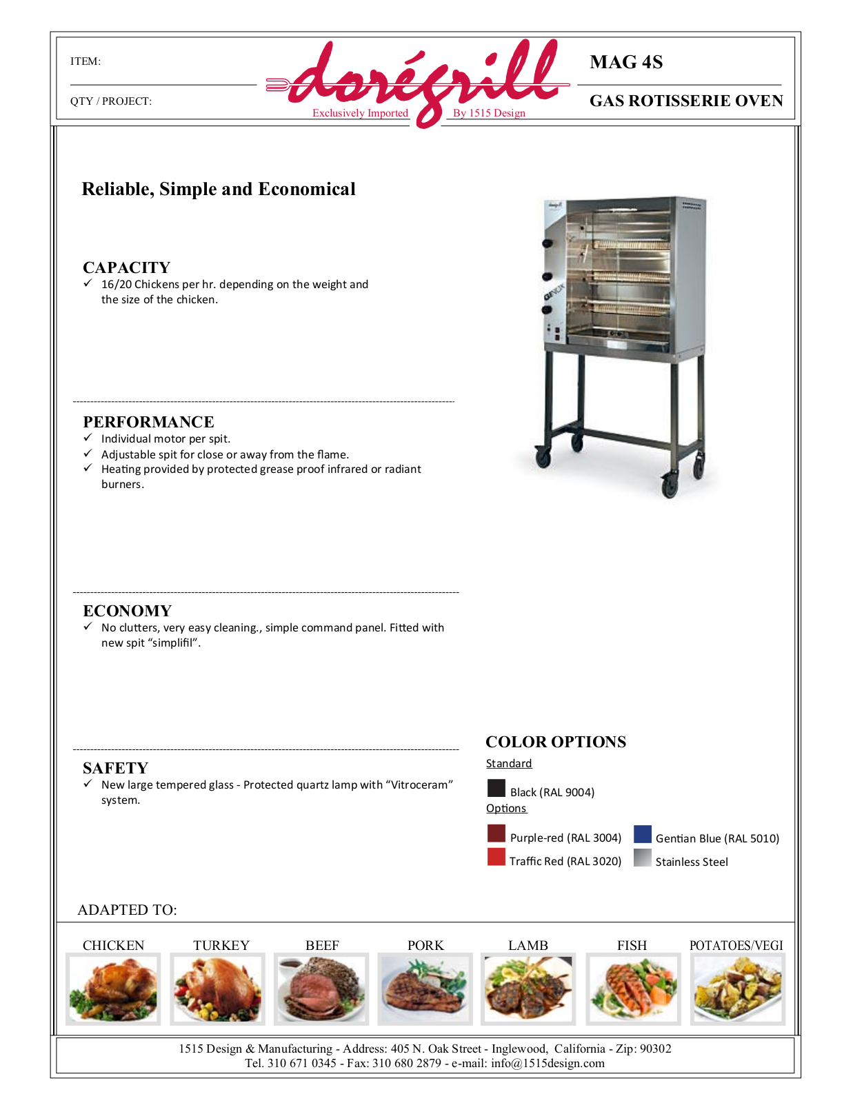 Doregrill MAG 4S User Manual