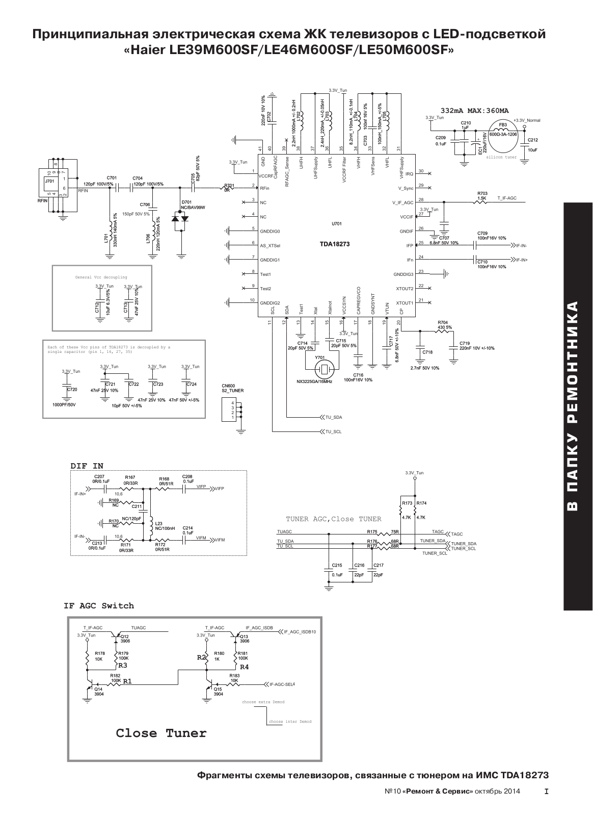 Haier LE39M600SF Schematic