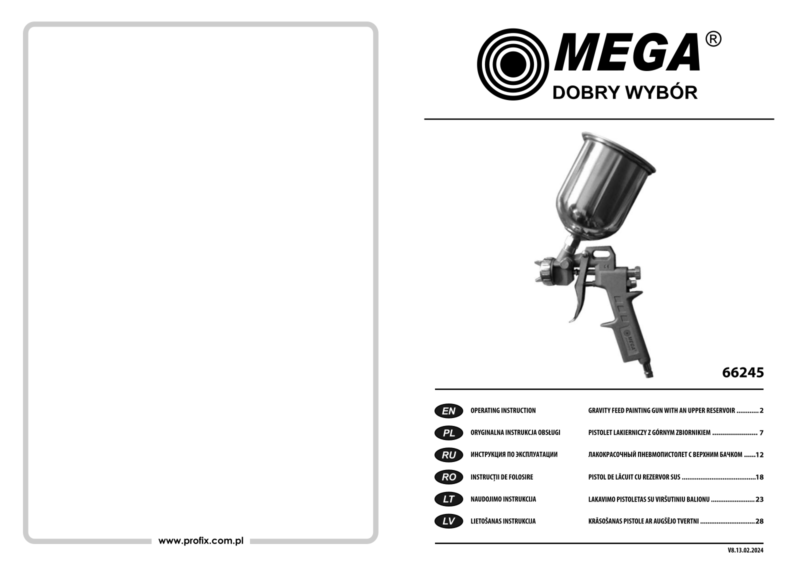 MEGA 66245 User guide - ManualMachine.com