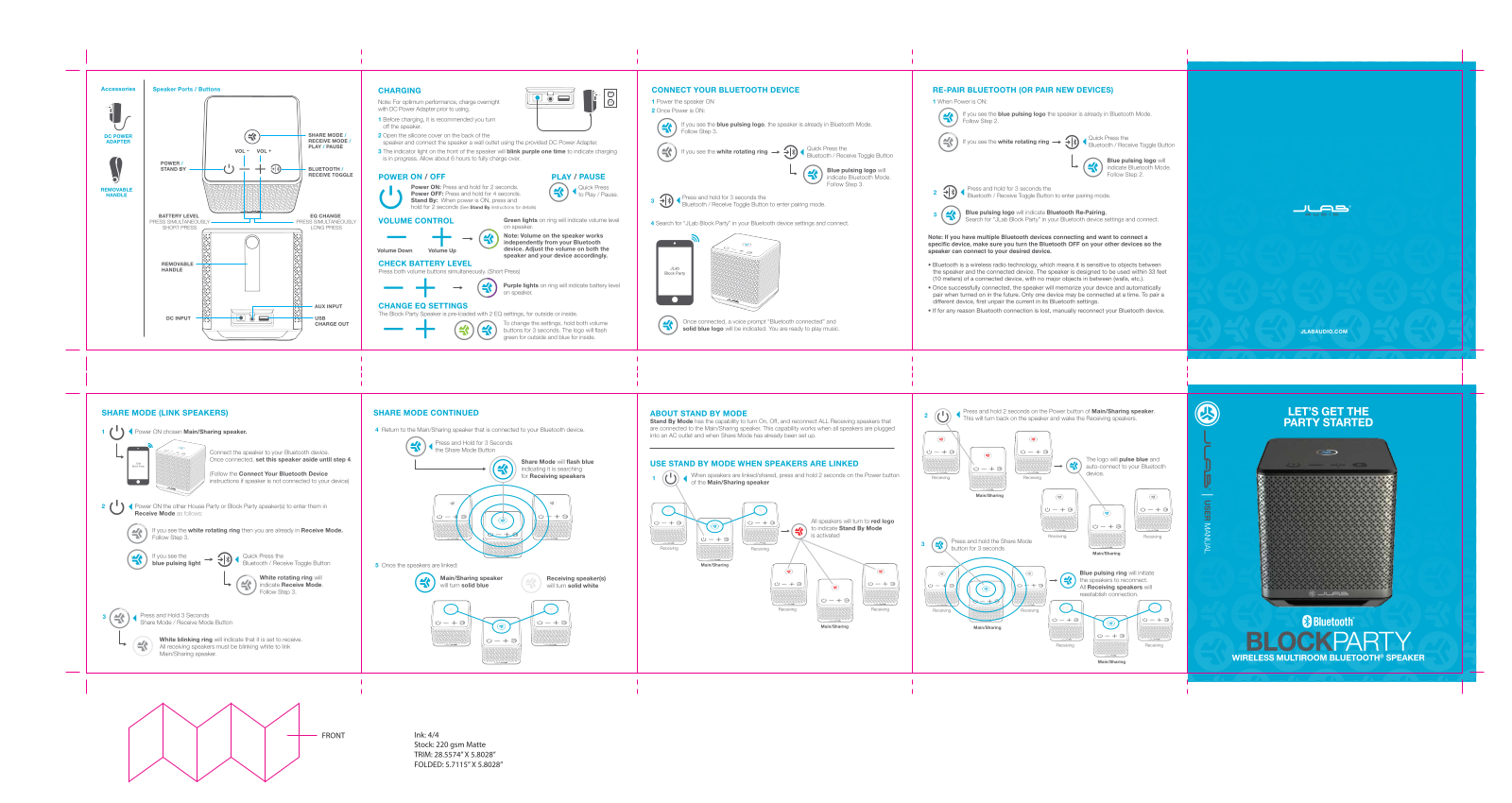 PEAG JLab Audio BLOCKPARTY User Manual