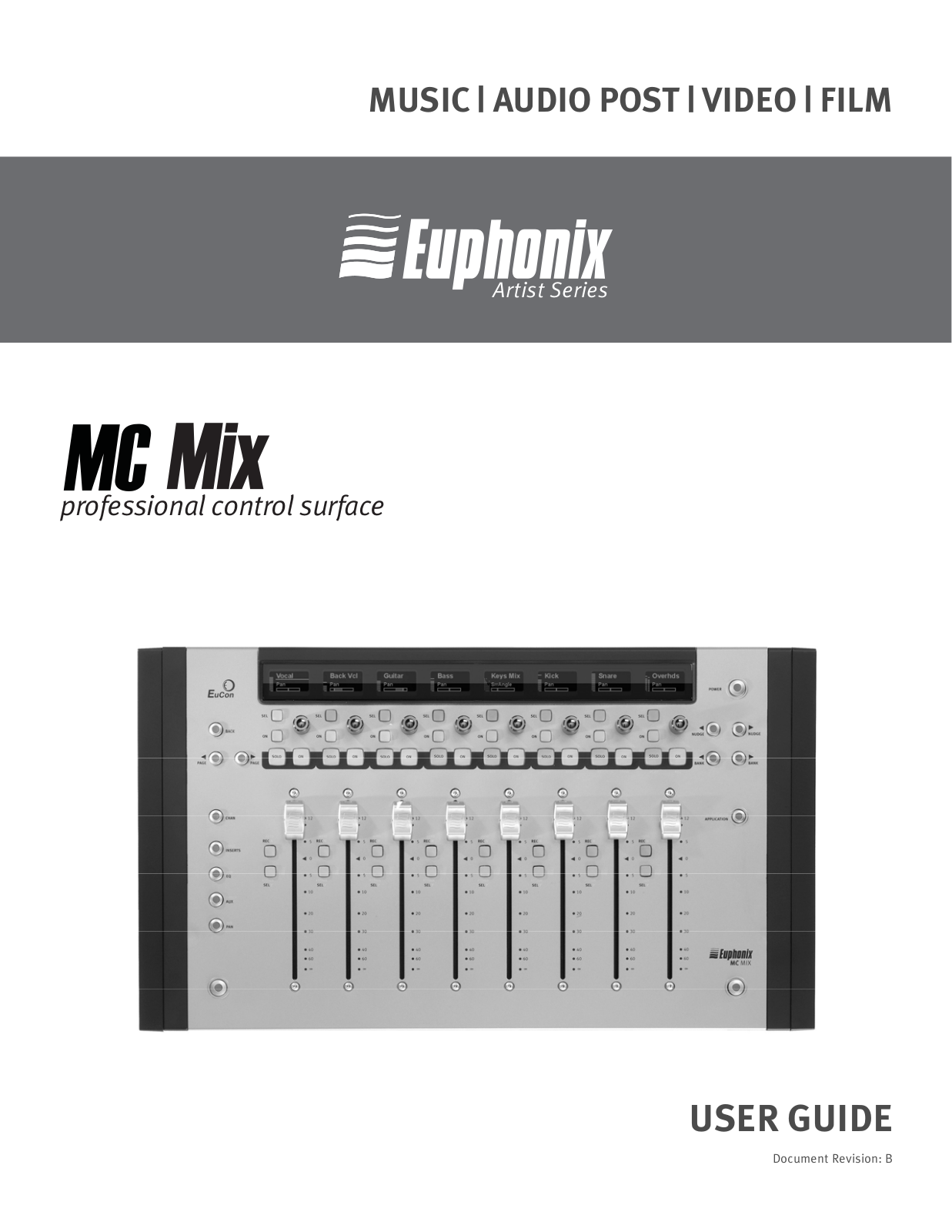 Euphonix MC Mix User Guide