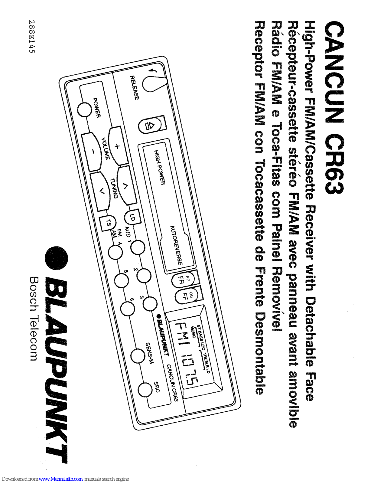 Blaupunkt Cancun CR63 User Manual