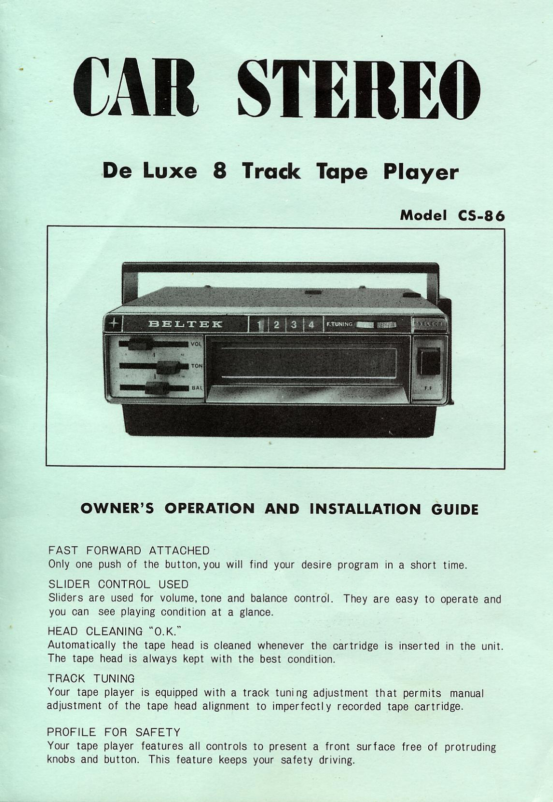 Beltek CS-86 User guide - ManualMachine.com
