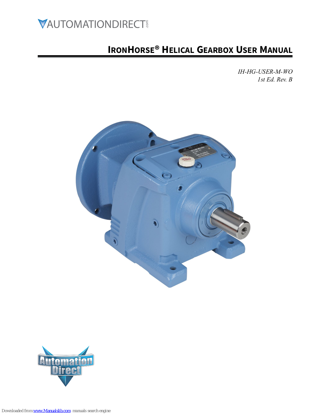 AutomationDirect HGR-37-020-A, HGR-37-005-B, HGR-37-020-B, HGR-37-030-A, HGR-37-030-B User Manual