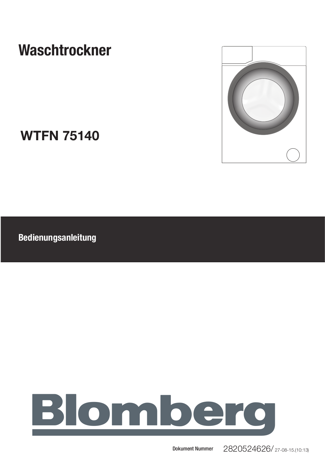 Blomberg WTFN 75140 User Manual