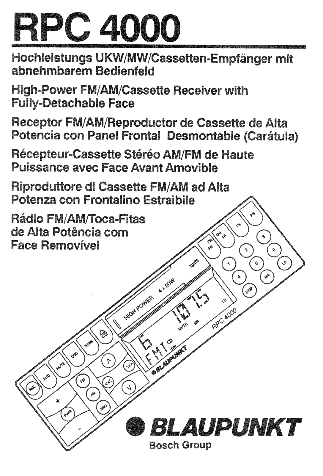 Blaupunkt RPC 4000 User Manual