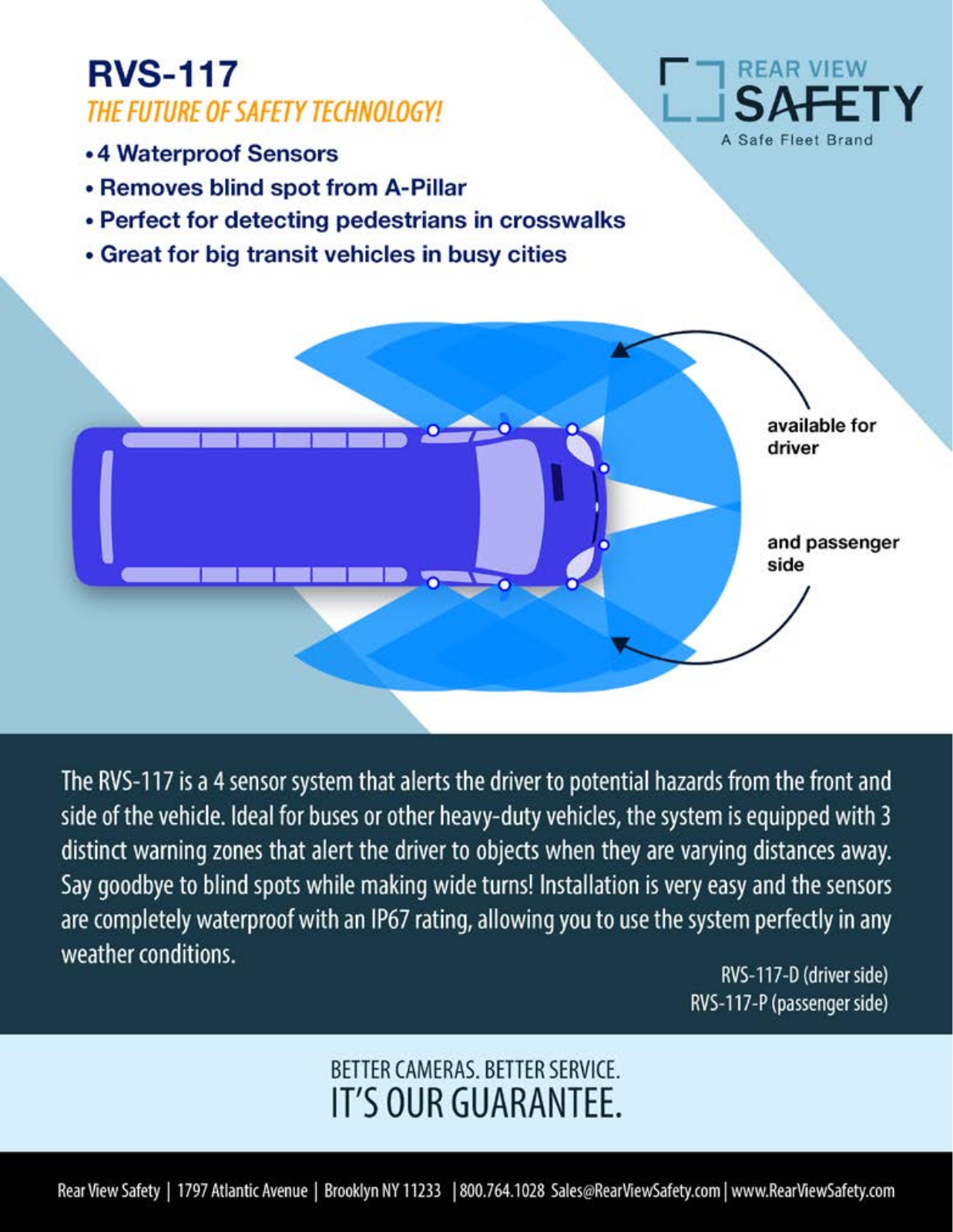 RVS Systems RVS-117-D, RVS-117-P, RVS-PCD Specsheet