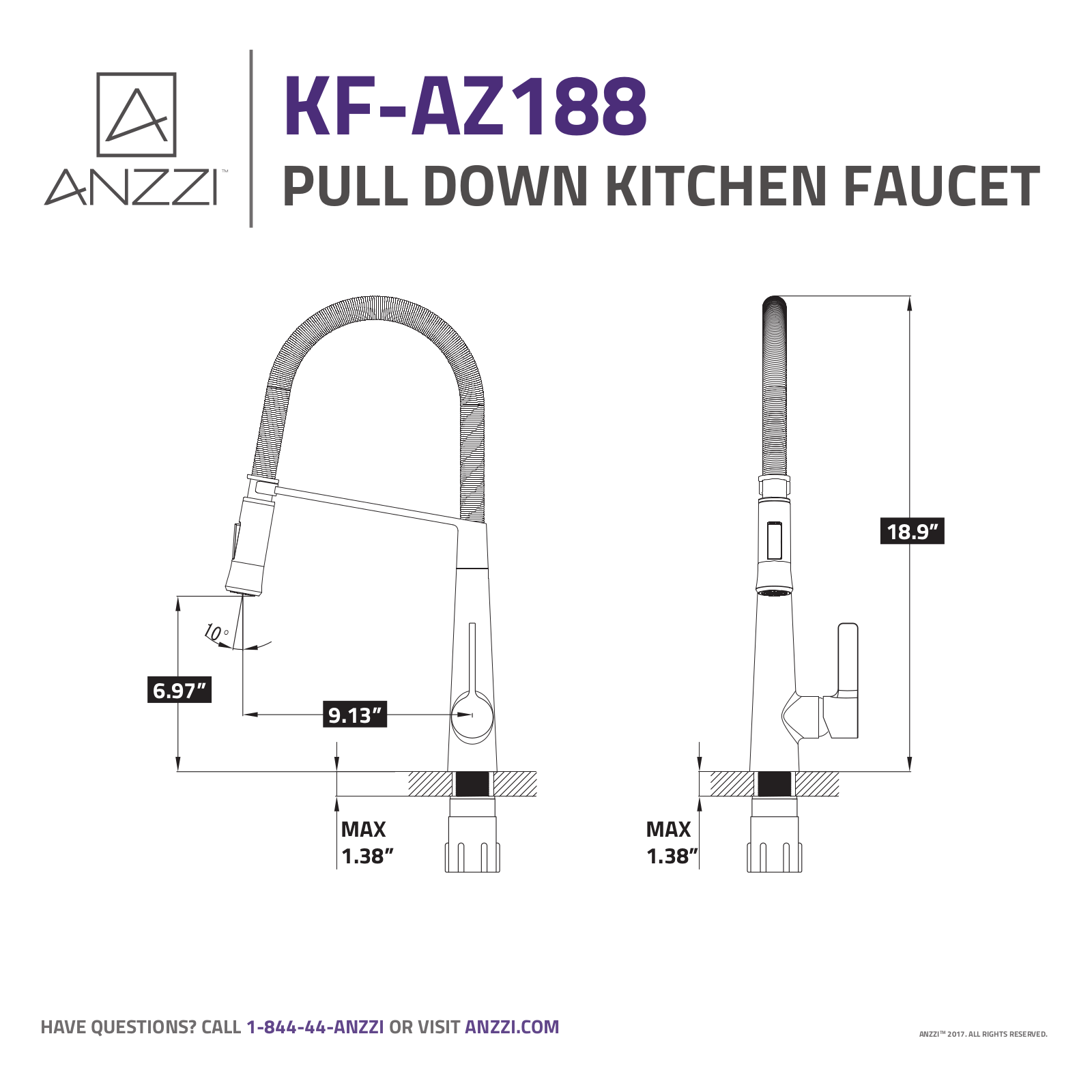 ANZZI ANZI2277 Dimensions - ManualMachine.com