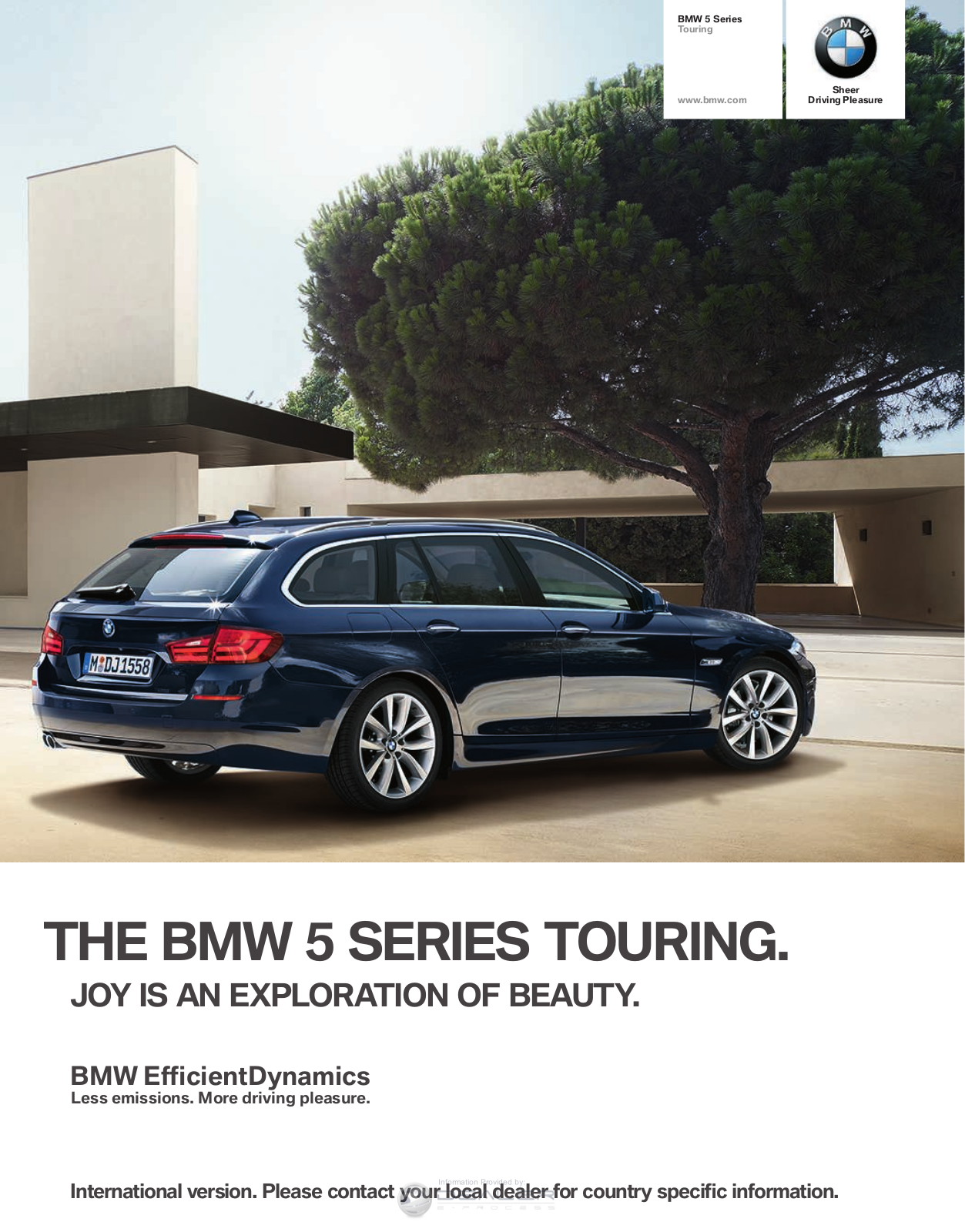 BMW 5 Series Touring 2013 Owner's Manual