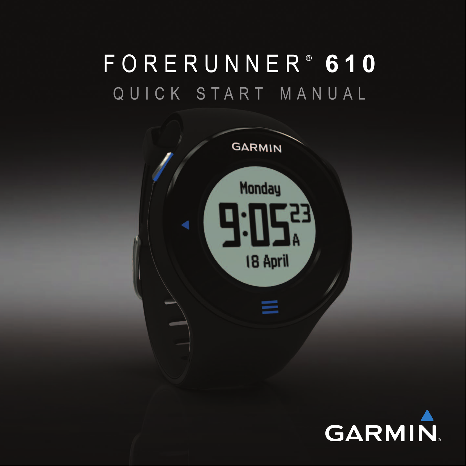 Garmin 610, 620 Quick Start Guide