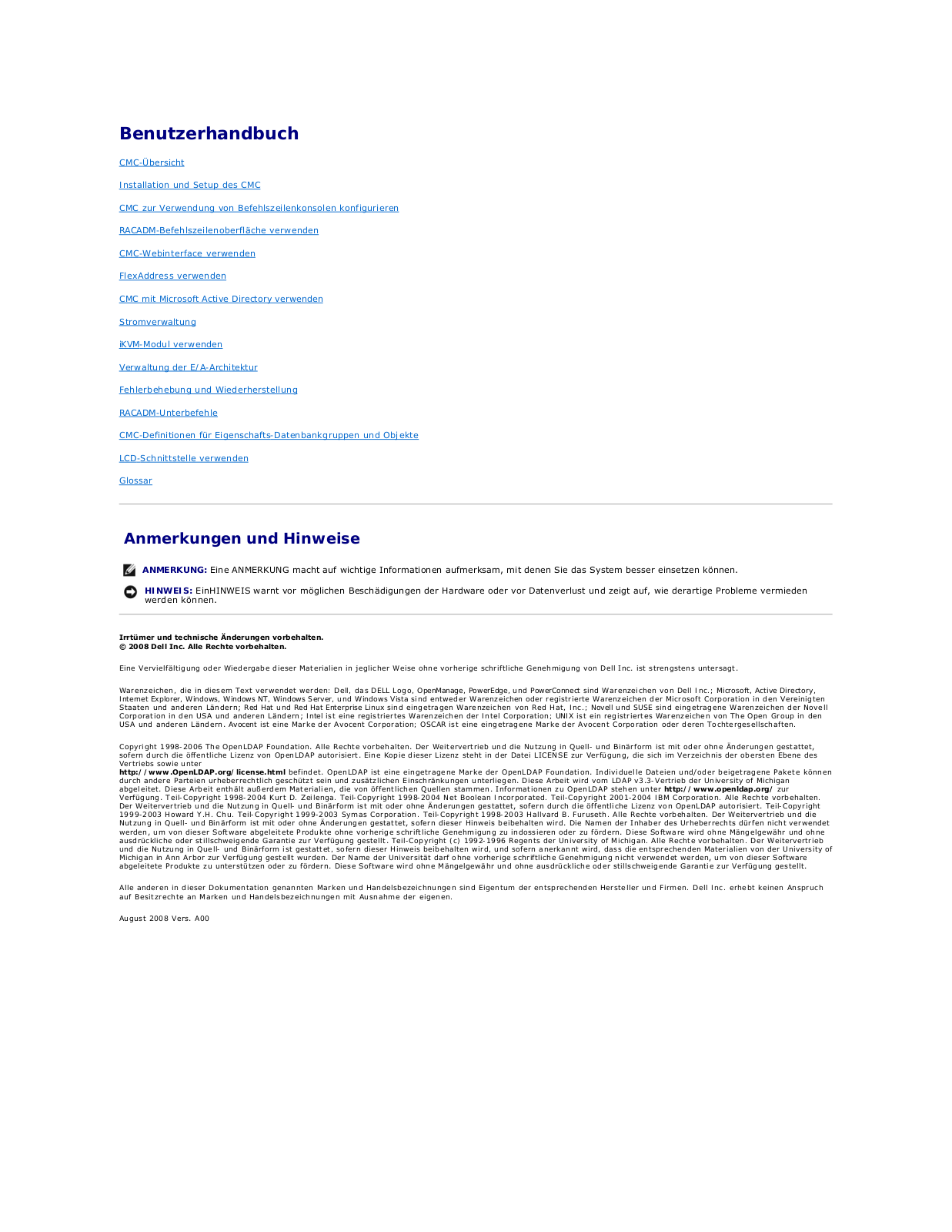 Dell Chassis Management Controller Version 1.2 Manual