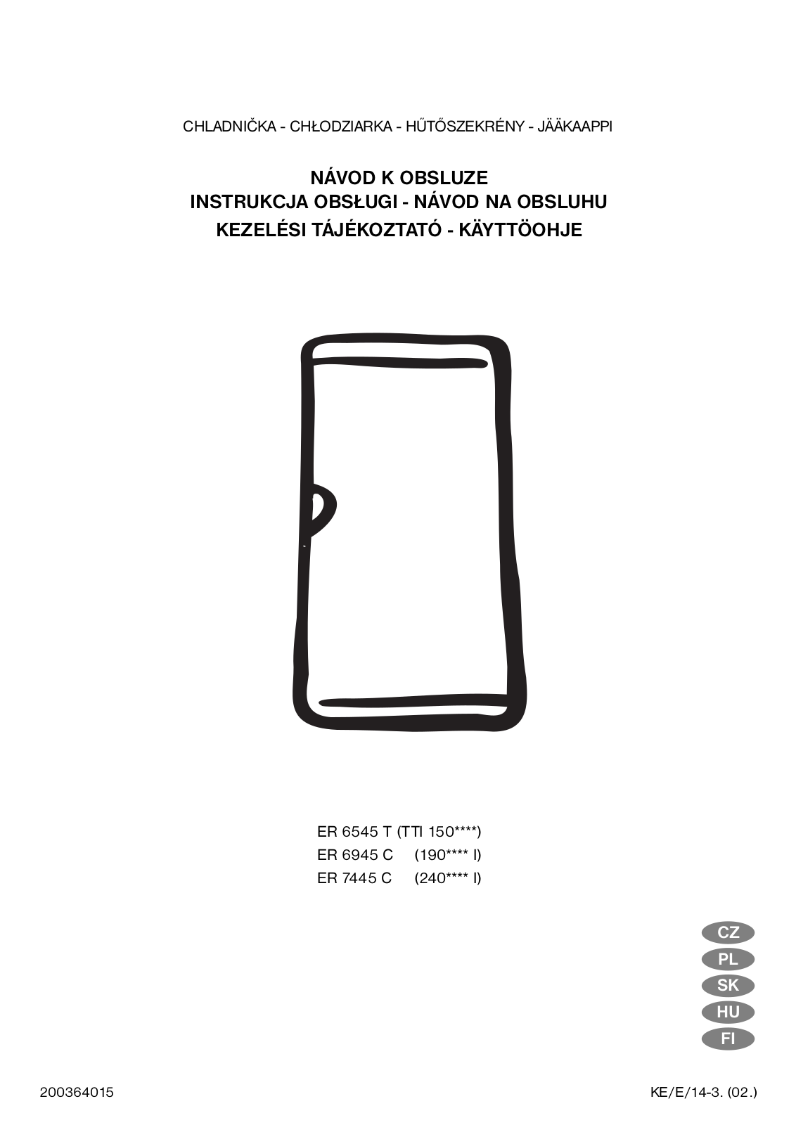 Electrolux ER7445C, ER6545T User Manual