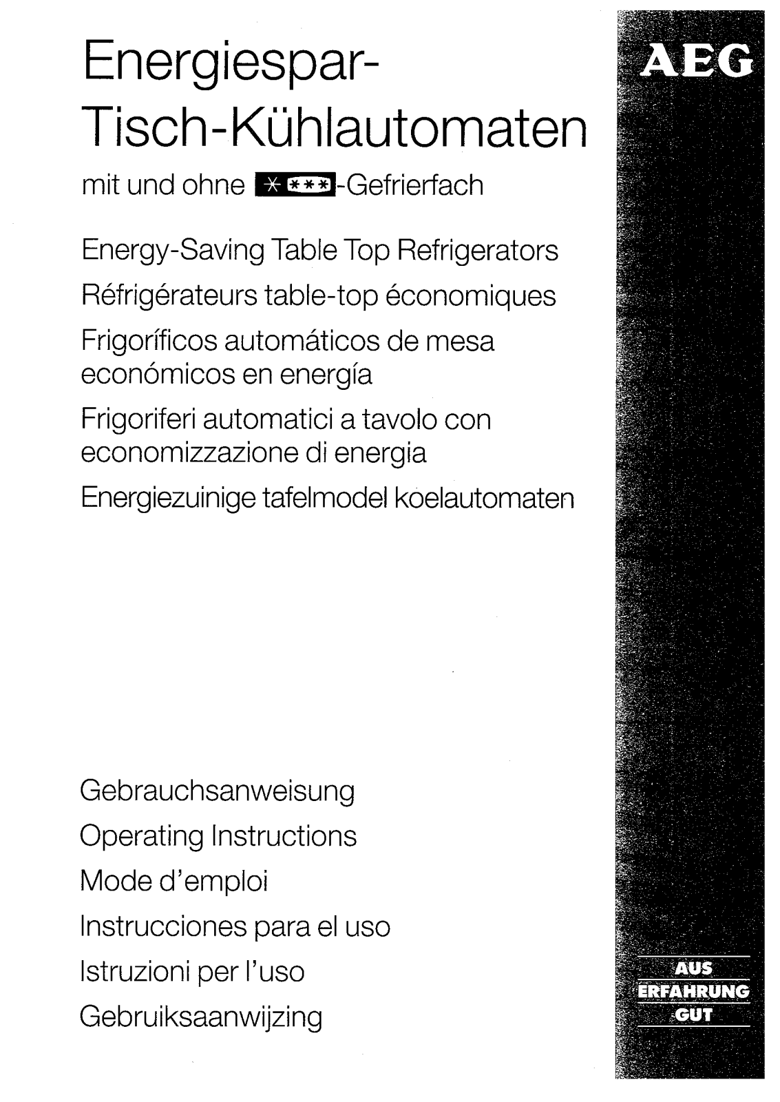 AEG S1479-1TK, S1479-4TK, S1478-1TK, S1679-1TK, S1679-4TK User Manual