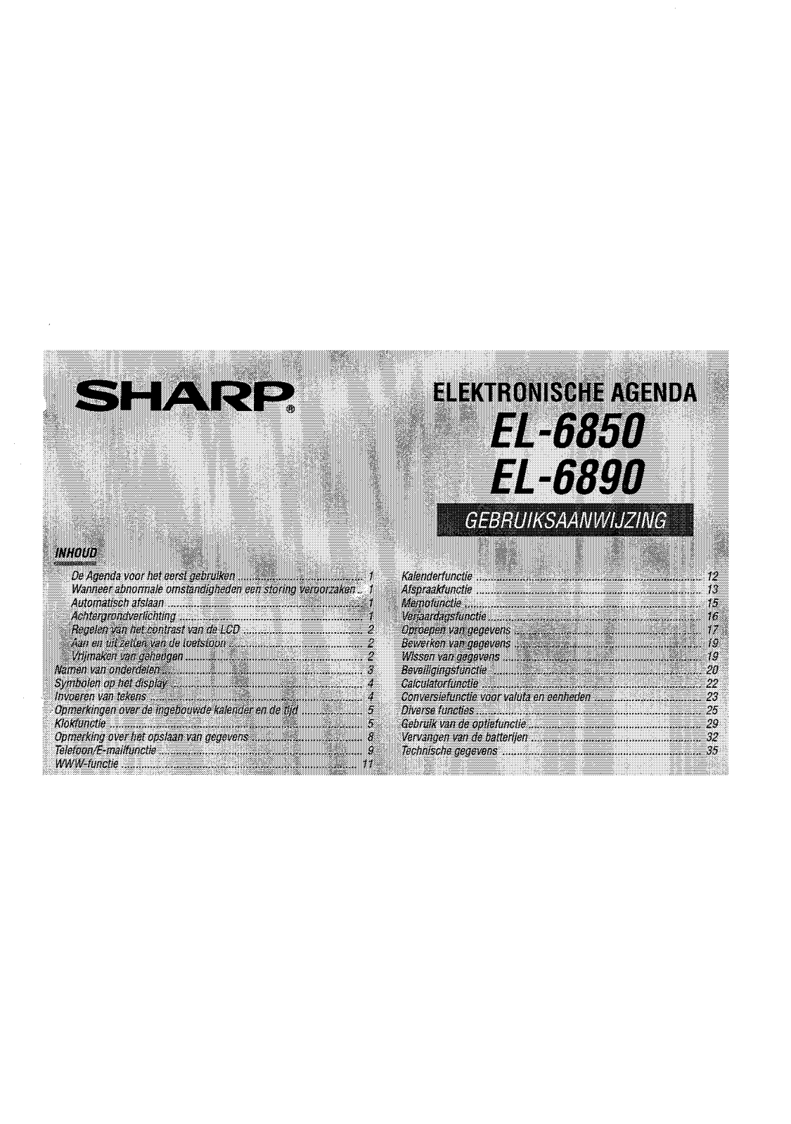 Sharp EL-6850, EL-6890 Manual