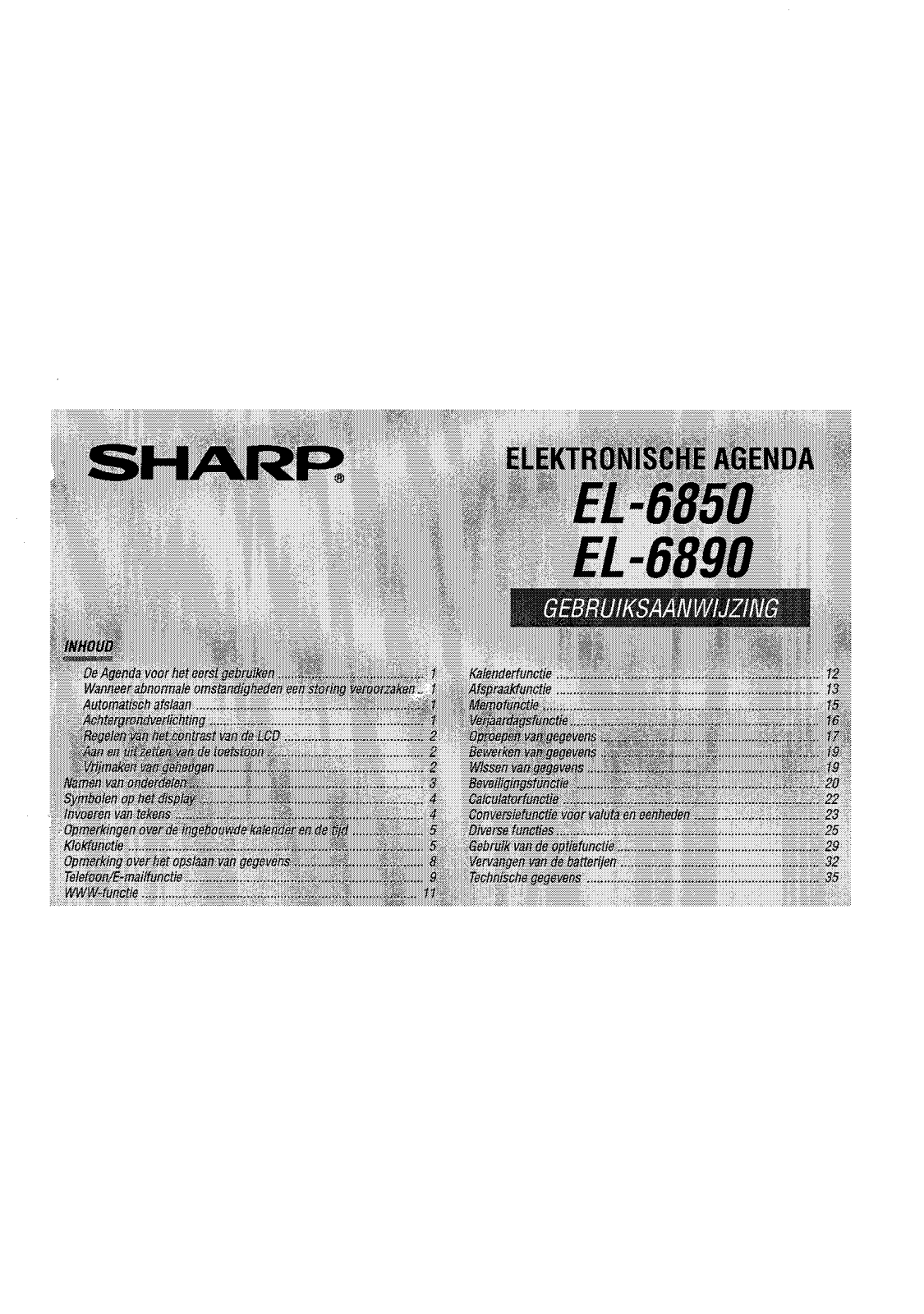 Sharp EL-6850, EL-6890 User Manual