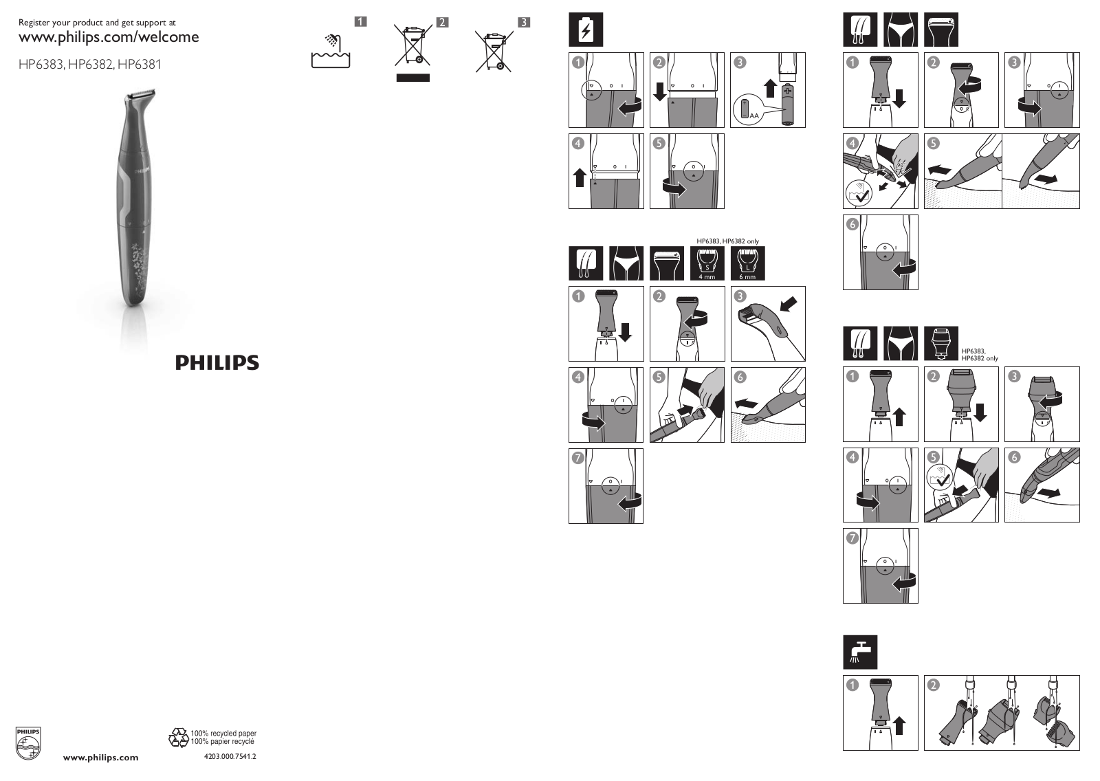 Philips HP6382/50 User manual